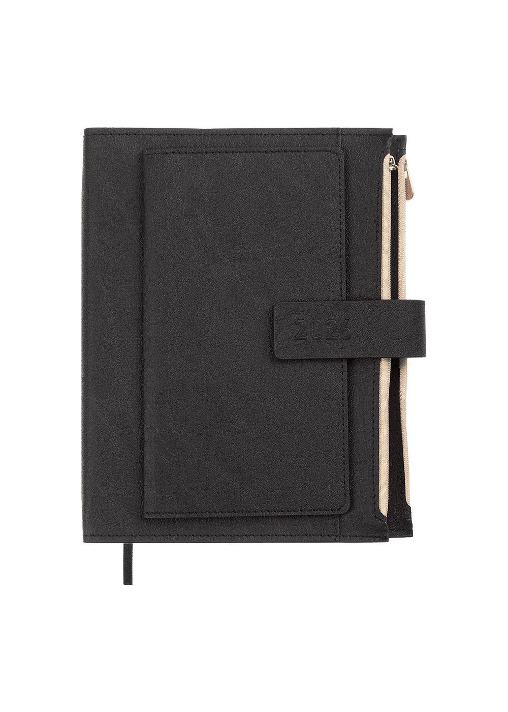 Ежедневник Buromax 2026 ENIGMA А5 датированный Черный (BM.2113-01)