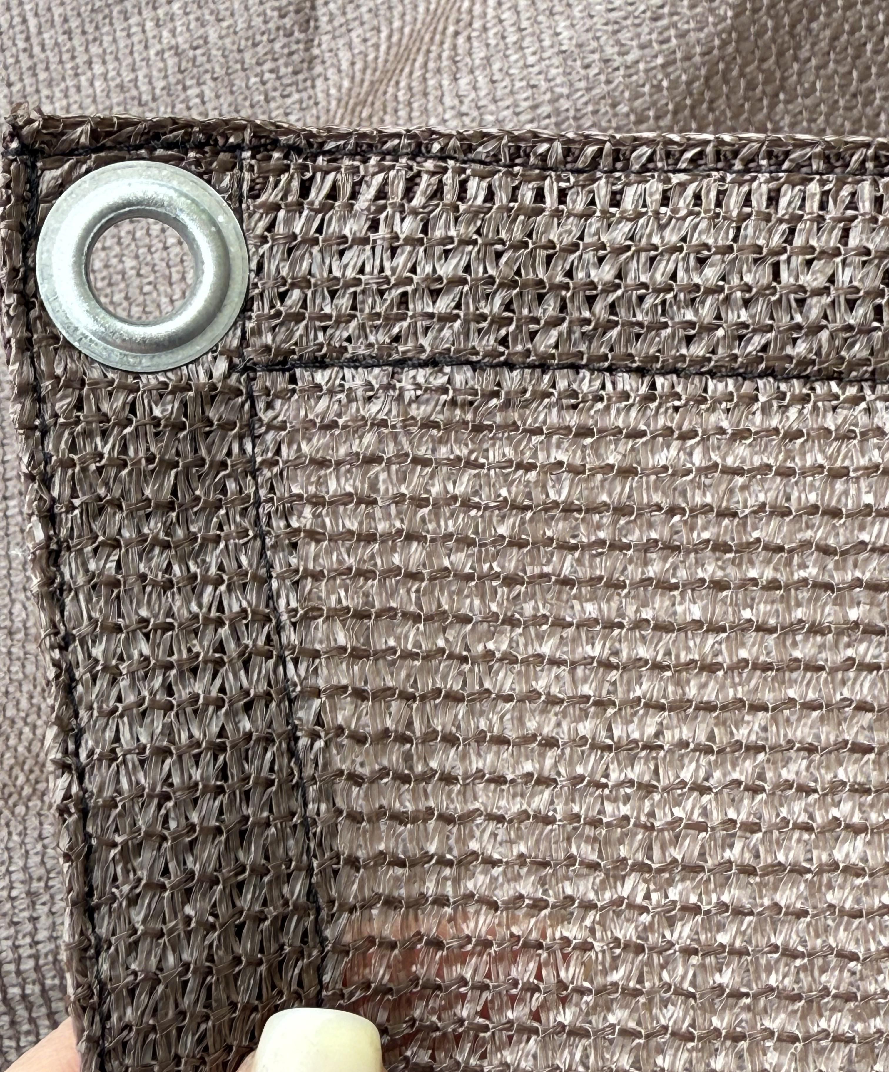 Сетка затеняющая 90% с люверсами 2 м х 4 м Коричневый (23558608) - фото 2