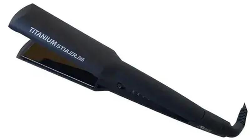 Выпрямитель для волос TICO Professional TITANIUM Styler с титановыми плавающими пластинами и электронной регулировкой температуры 36 мм (62766)
