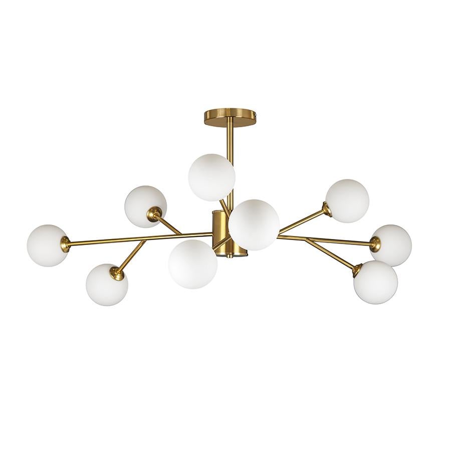 Люстра Levistella 7529803-8 BRZ+BK Молекула на восемь плафонов Бронзовый/Графитовый (2569621639)