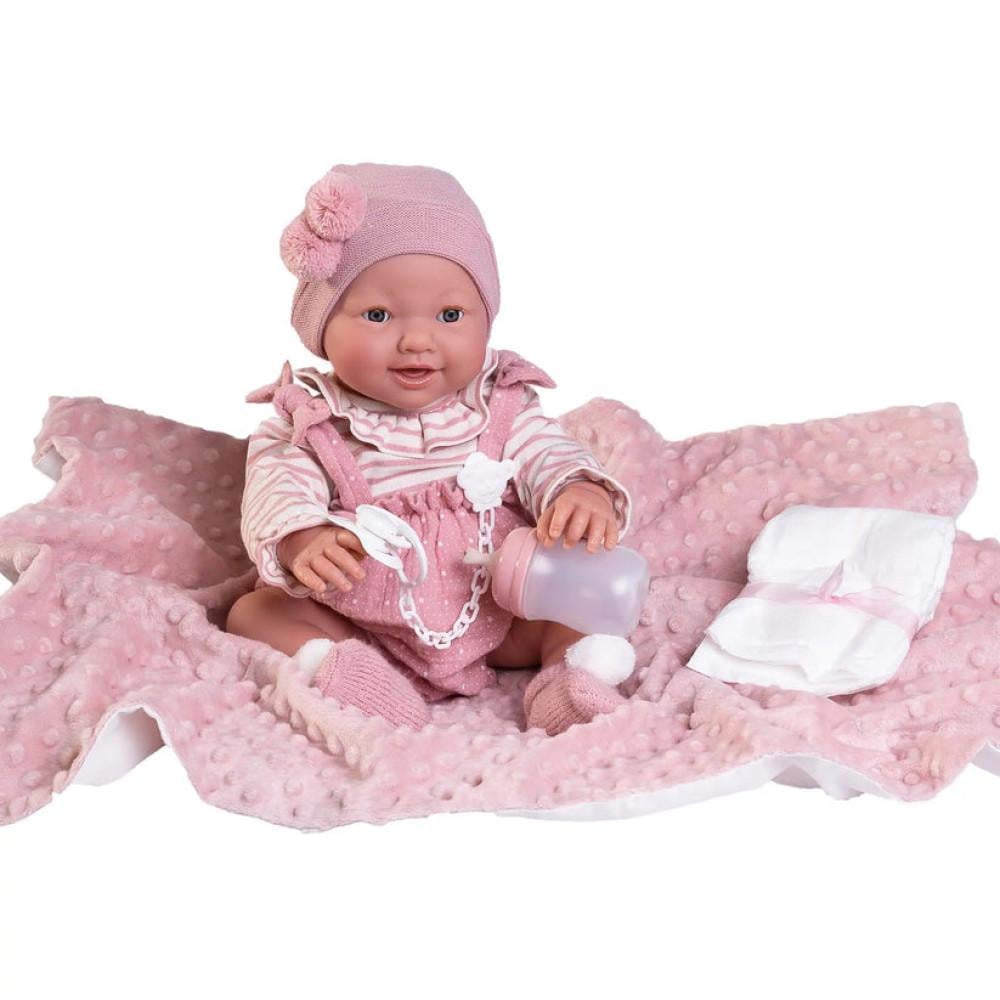 Пупс младенец с моргающими глазами Antonio Juan новорожденная девочка ходит на горшок 42 см
