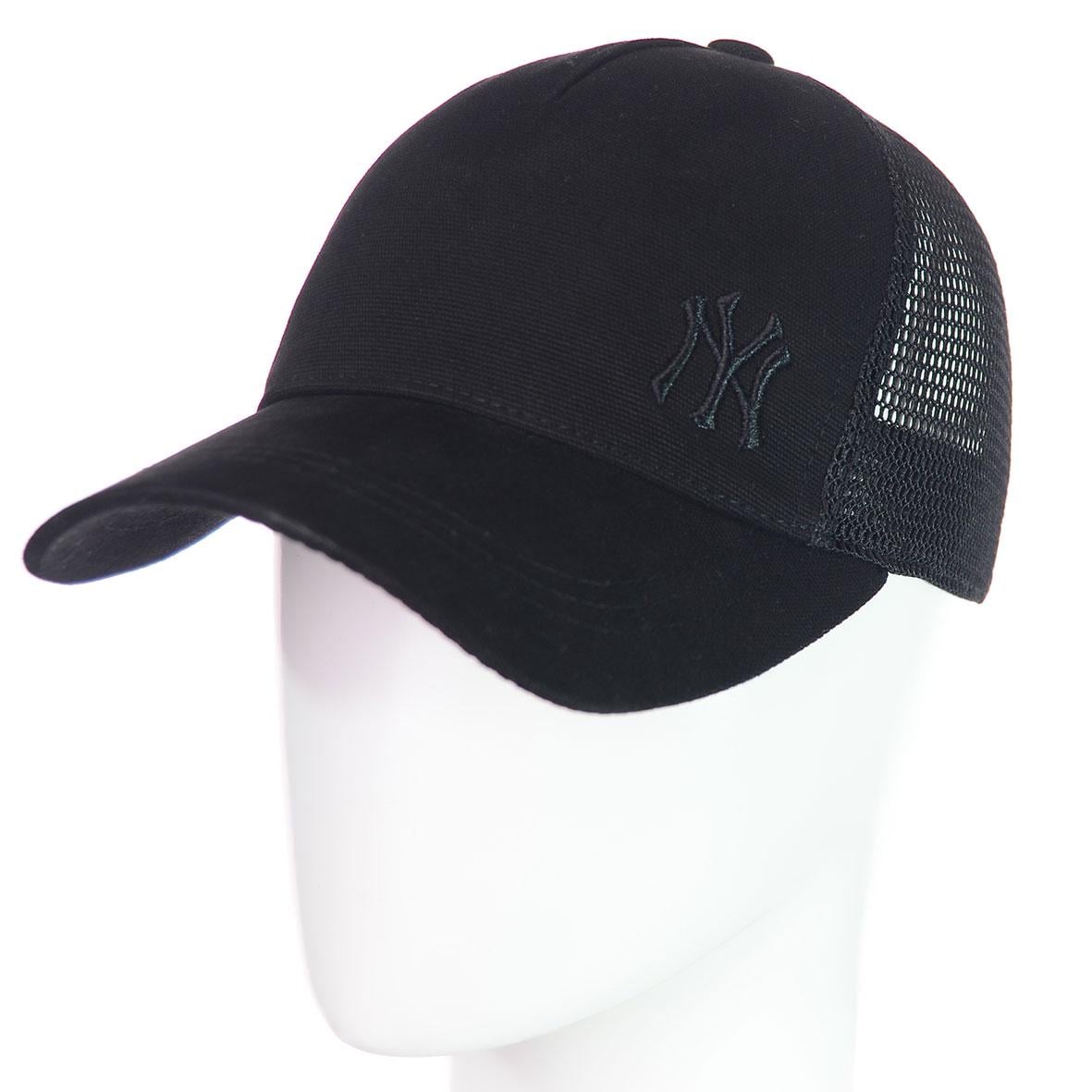 Бейсболка с сеткой unisex из хлопка New York BTH20893 L/57-58 см Черный (56208)