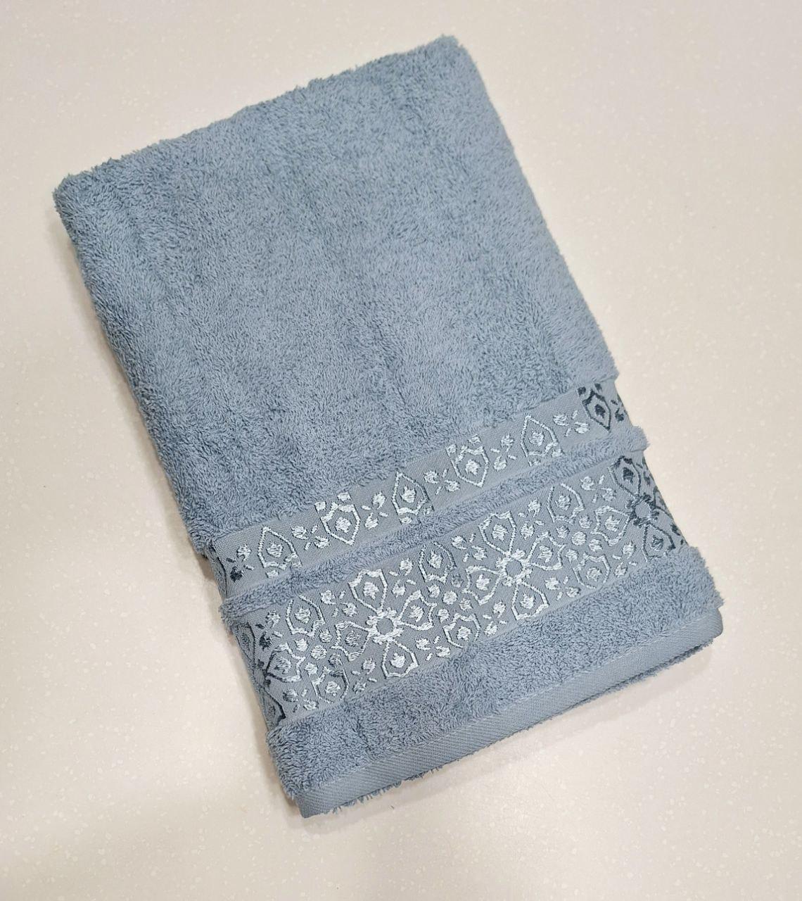 Рушник для обличчя махровий Cestepe VIP Cotton 50x90 см Блакитний (1618)