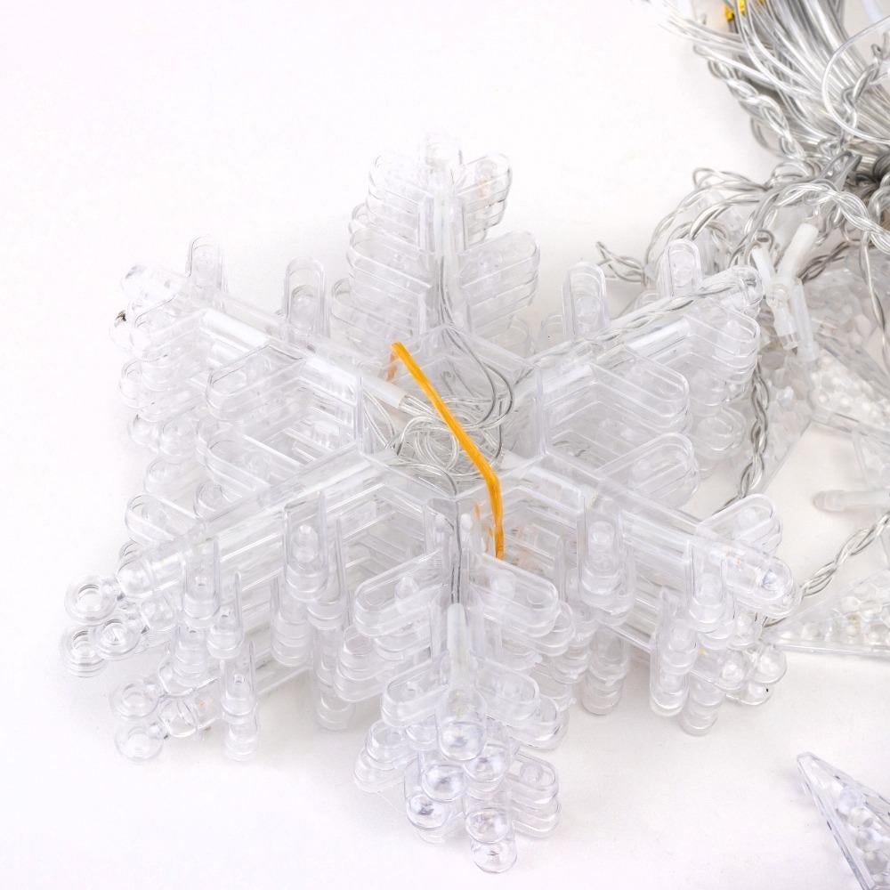 Гірлянда Сніжинки 140LED 3,2 м різнокольорова від електромережі (9133-034) - фото 4 Гірлянда Сніжинки 140LED 3,2 м різнокольорова від електромережі (9133-034) - фото 4