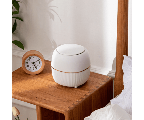 Мусорное ведро косметическое круглое Белый (1065)