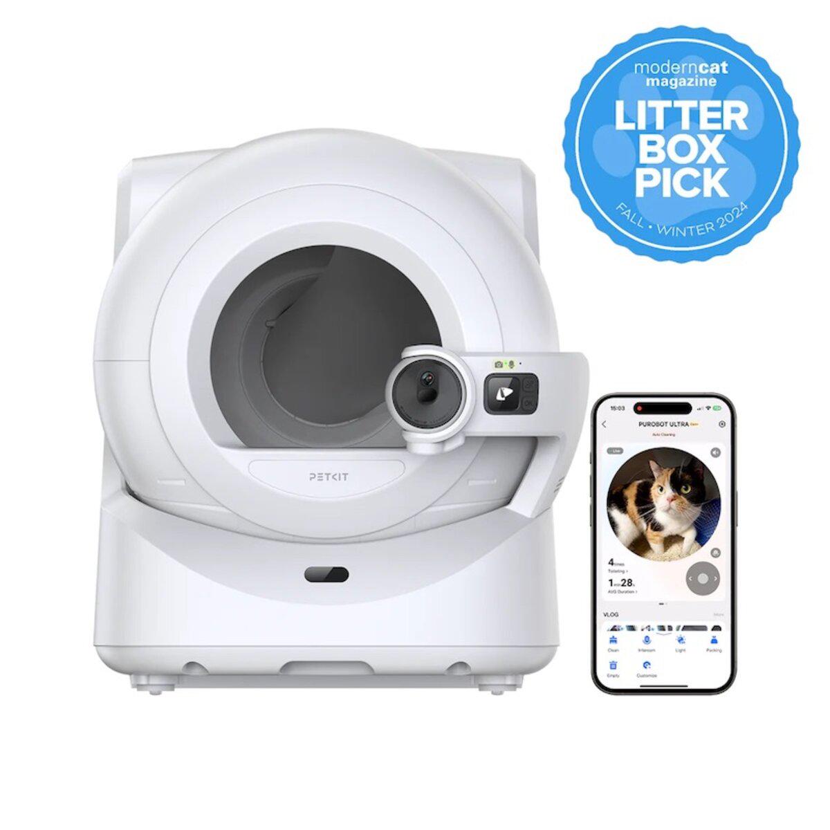 Лоток для кошек смарт автоматический PETKIT Purobot Ultra with Camera 75 л White (P9903) - фото 6 Лоток для кошек смарт автоматический PETKIT Purobot Ultra with Camera 75 л White (P9903) - фото 6