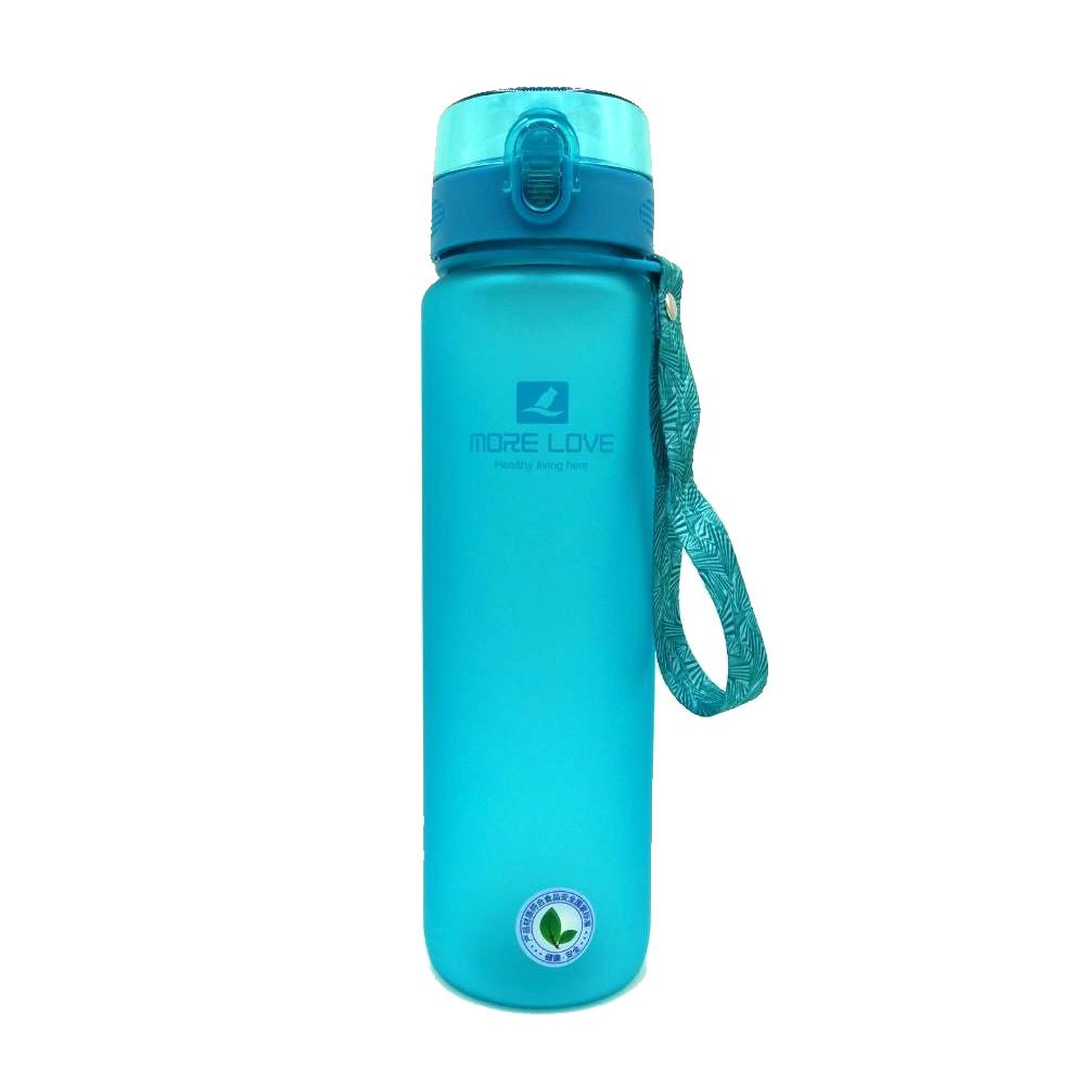 Пляшка для води Casno 1050 мл MX-5041 More Love Блакитний