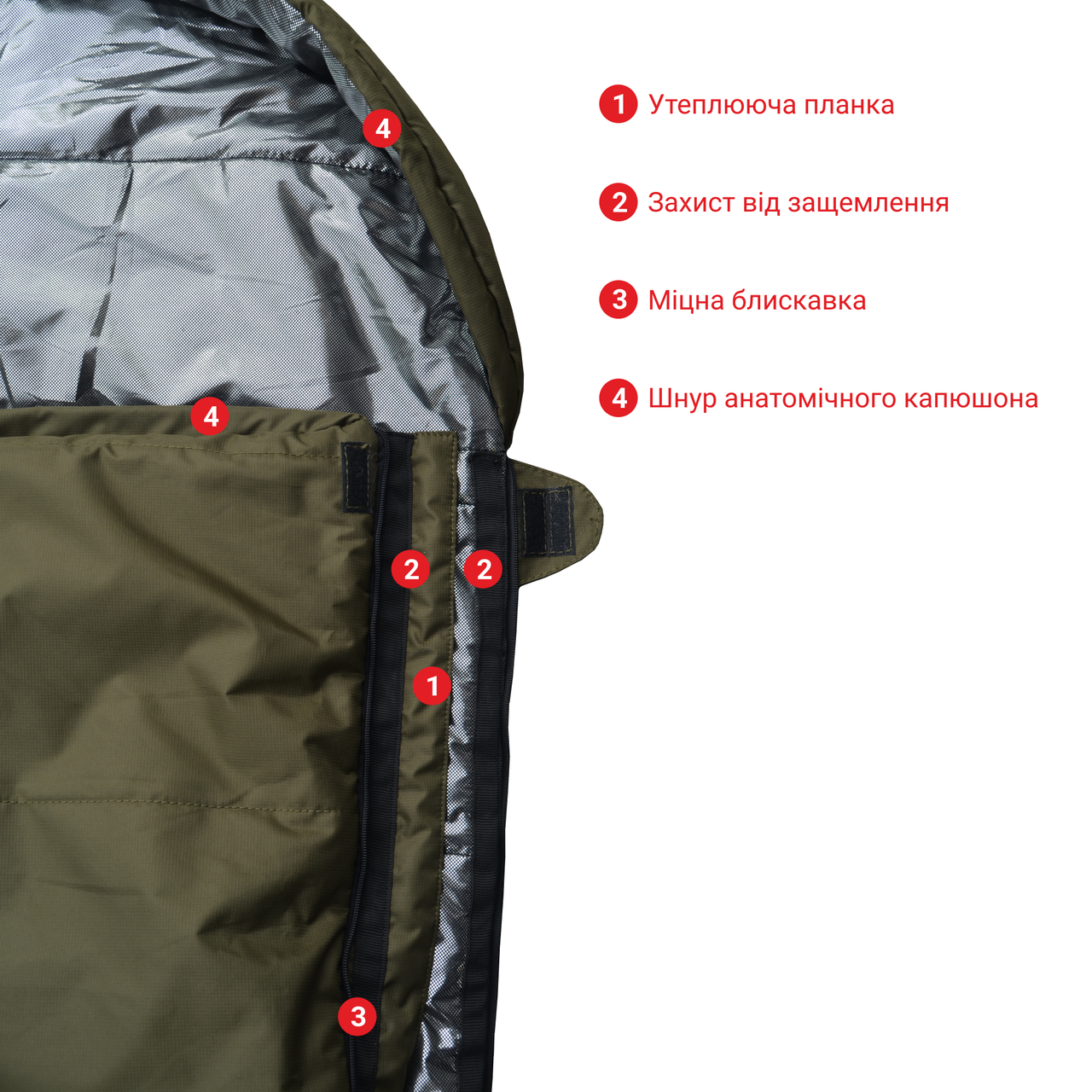 Спальный мешок зимний DERBY армейский с чехлом 240х90 см (2368424042) - фото 7 Спальный мешок зимний DERBY армейский с чехлом 240х90 см (2368424042) - фото 7