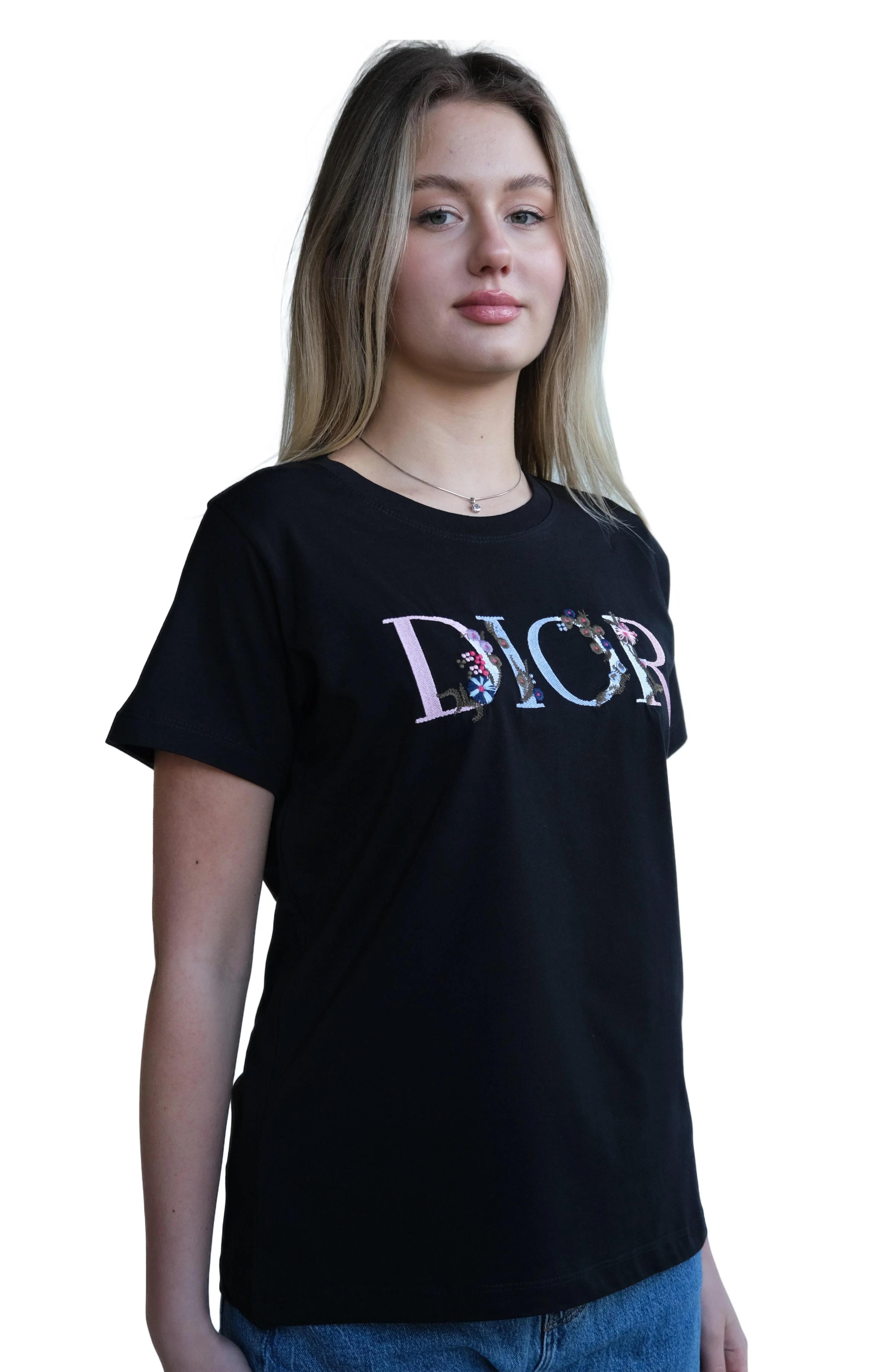 Футболка женская Cristian Dior KB 21272 Black XXL