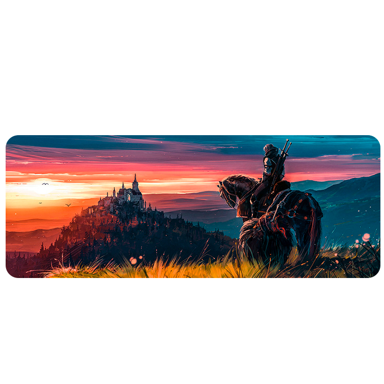 Коврик для мышки тканевый Witcher с боковой прошивкой 2 мм 300x800 мм (35915)