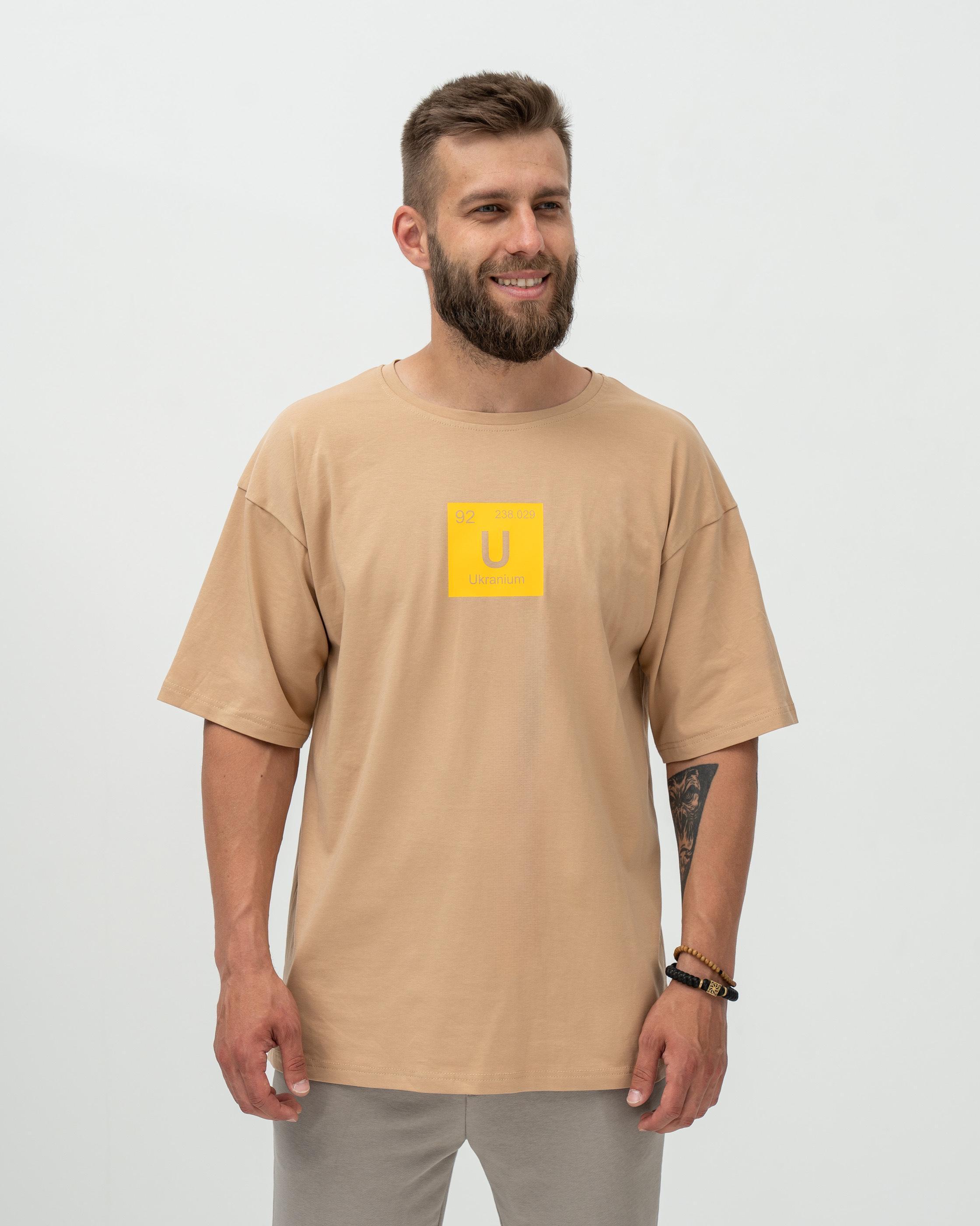 Футболка Red and Dog Oversize Ukranium M Beige