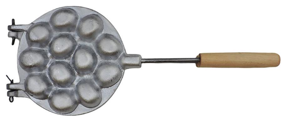 Форма для выпечки алюминиевая Орех 12 с деревянной ручкой - фото 6