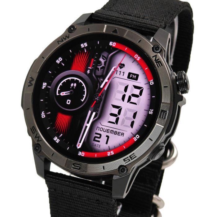 Смарт-часы мужские North Edge GPS Titan Spider 2 ремешки из стали 47,5х12,5 мм Черный (150-96-2196)