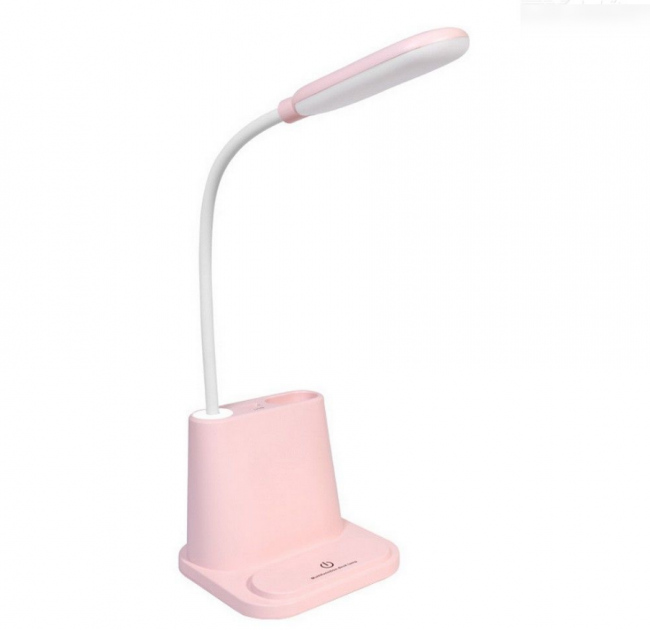 Настільна лампа Multifunctional DESK LAMP з вентилятором і тримачем Рожевий - фото 8