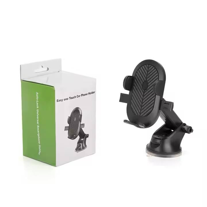Держатель для телефонов в машину на присоске Easy one Touch Car Phone Holder 360 градусов Черный (595a9d18)