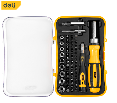 Набір викруток прецизійних Deli 65 пр. (2620895432) - фото 2 Набір викруток прецизійних Deli 65 пр. (2620895432) - фото 2