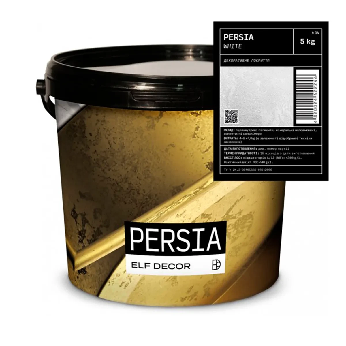 Штукатурка декоративна Elf DECOR Persia White 5 кг (2567602114)