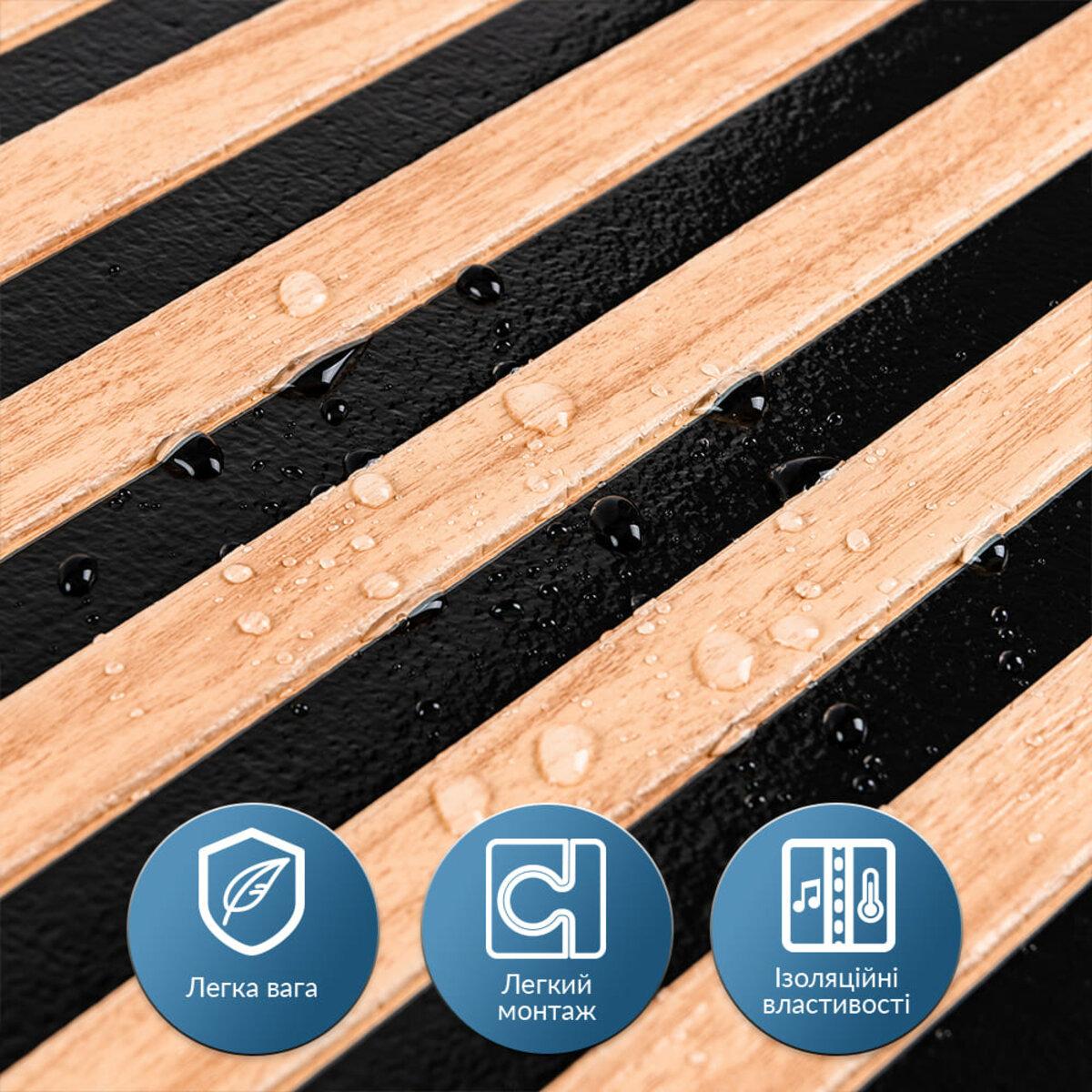 Панель-рейка 665х665х5 мм Light Brown/Black (D SW-00002533) - фото 5 Панель-рейка 665х665х5 мм Light Brown/Black (D SW-00002533) - фото 5