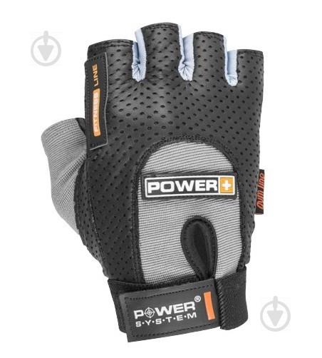 Перчатки для фитнеса и тяжелой атлетики Power System Power Plus S Black/Grey (PS-2500_S_Black-grey)