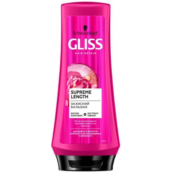 Бальзам защитный Gliss Supreme Length для длинных волос склонных к повреждениям и жирности 250 мл (5615400)