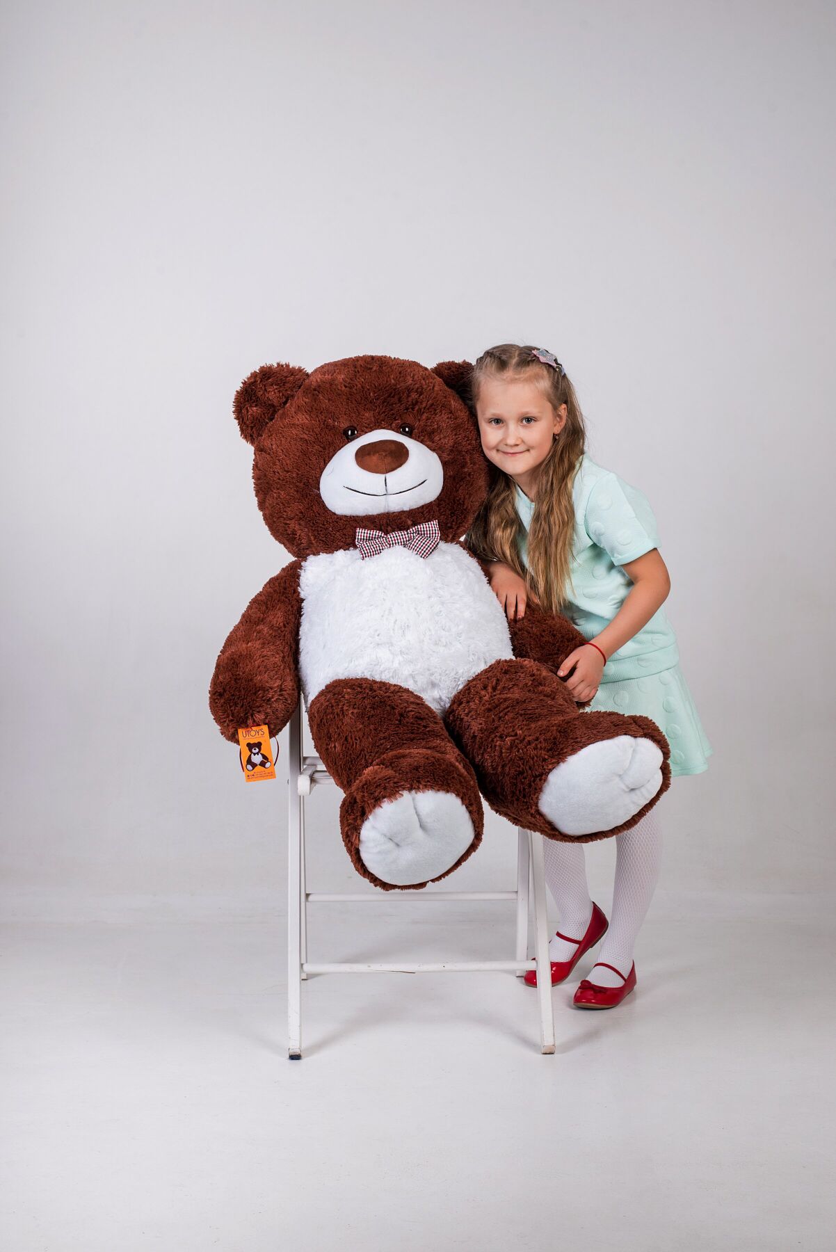 Ведмедик плюшевий Yarokuz з серцем Бенжамін 135 см Шоколадний - фото 4 Ведмедик плюшевий Yarokuz з серцем Бенжамін 135 см Шоколадний - фото 4