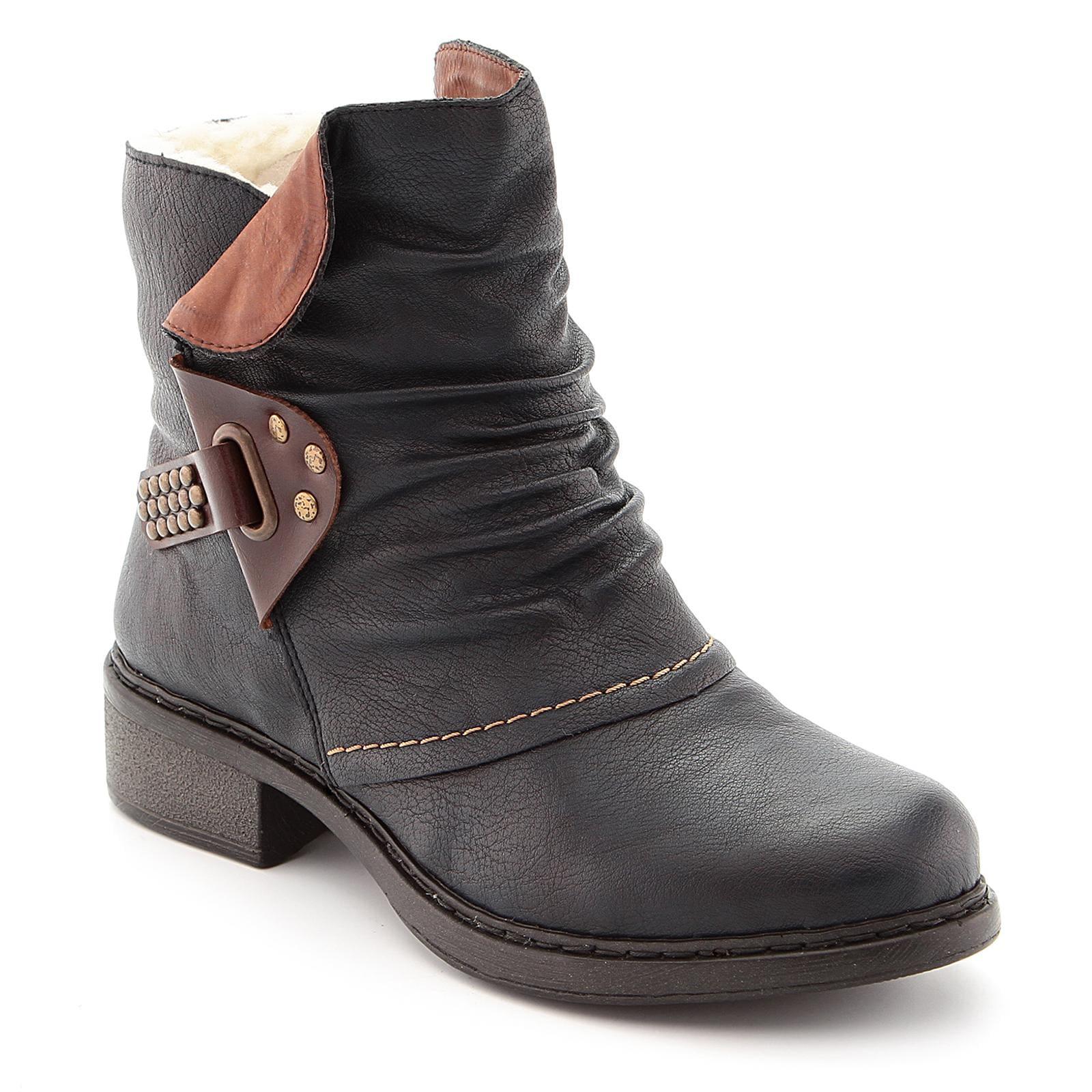 Ботинки женские утепленные RIEKER р. 41 Синий (91634025)