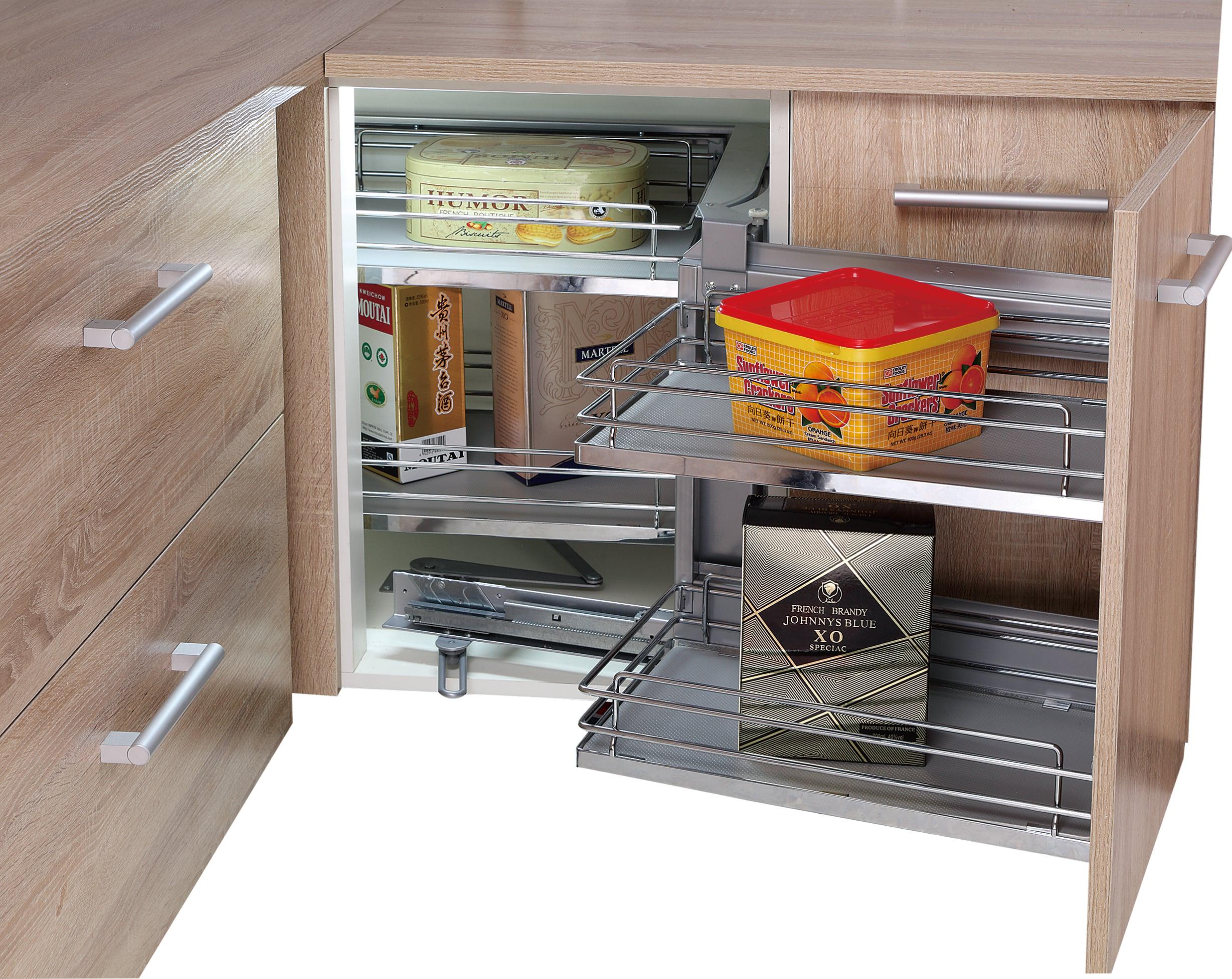 Уголок рациональный правый Giff фасад 450-500 мм Хром (08811)