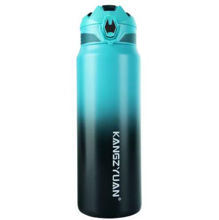 Термос з ситечком з нержавіючої сталі універсальний для гарячих та холодних напоїв 500 мл Блакитний (2554445164) - фото 3