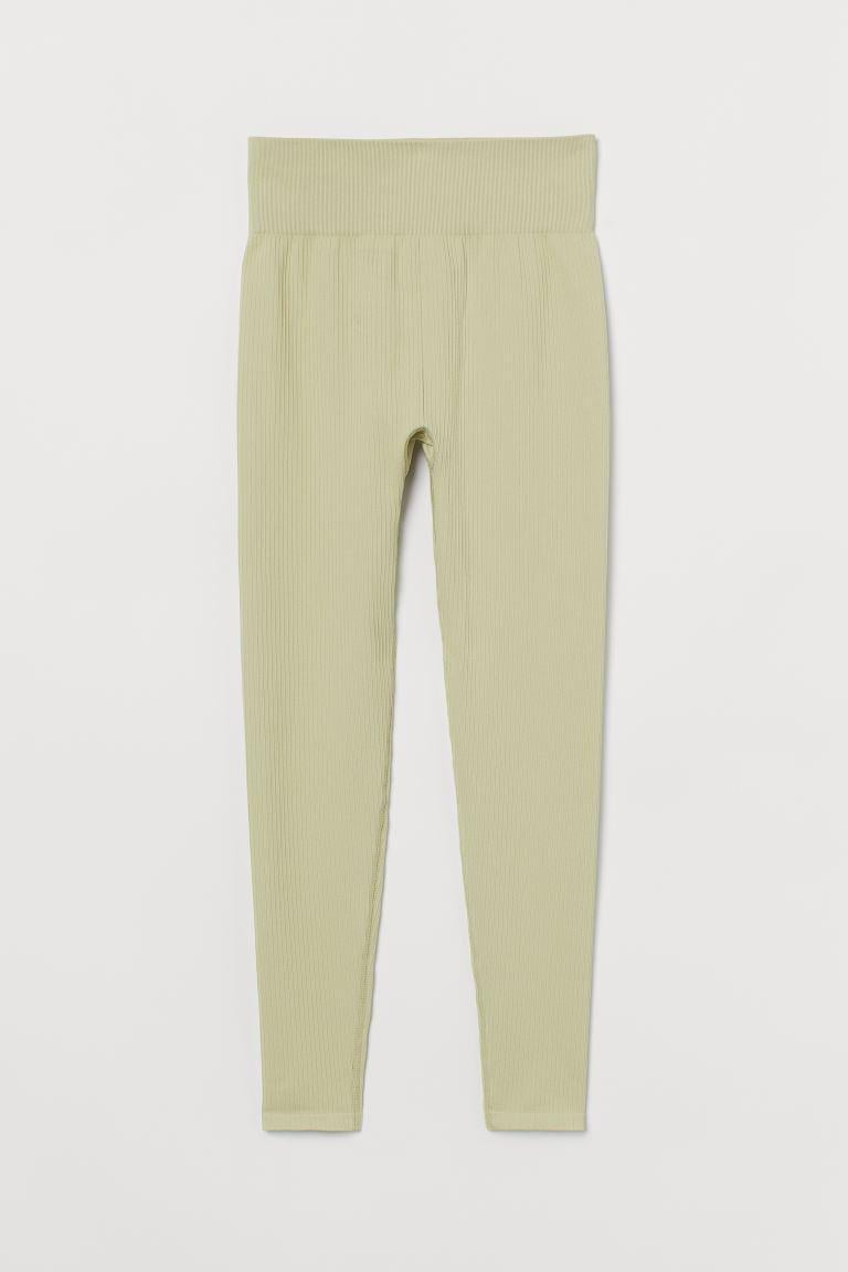 Леггинсы H&M 924722П M Светлый хаки