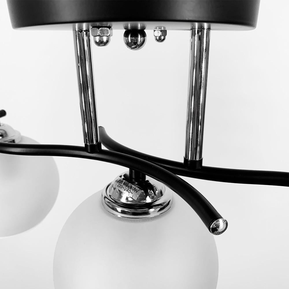 Люстра стельова на 3 плафони Чорний (50568/3B) - фото 3 Люстра стельова на 3 плафони Чорний (50568/3B) - фото 3