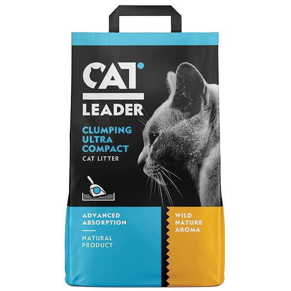 Наполнитель в кошачий туалет Cat Leader Clumping Ultra Compact with Wild Nature бентонитовый ультракомкующий 5 кг (801441)