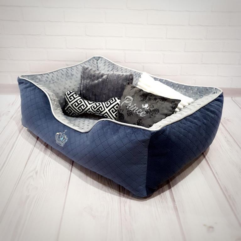 Лежанка для собак Amore mio Cane Брідж Prince до 8 кг 70х50х23 см (DB-0026)