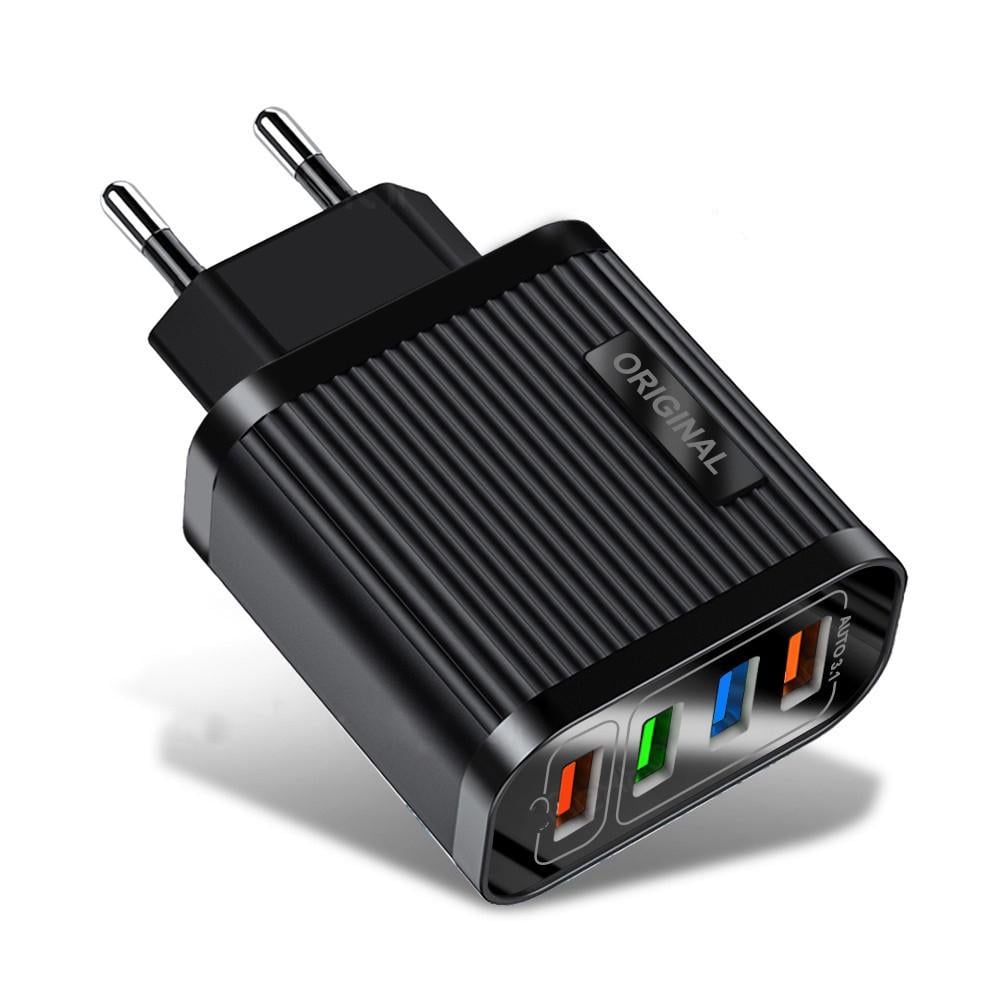 Зарядное устройство Alitek 4 Port USB Quick Charge 3,0 + 3x3,1A Black Зарядное устройство Alitek 4 Port USB Quick Charge 3,0 + 3x3,1A Black