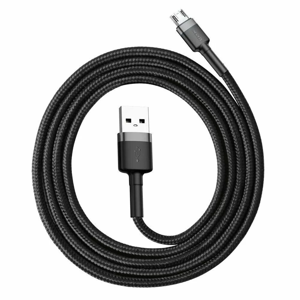 Кабель Baseus Cafule Micro USB 3m Gray/Black (CAMKLF-HG1) - фото 5