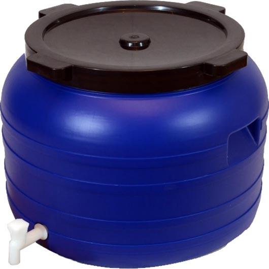 Бочка с краном Sterk B100R низкая  пищевой пластик 100 л (334030)