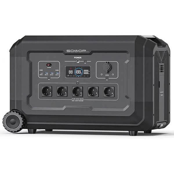Зарядна портативна станція SOUOP S5 5000 Вт 5040Wh з 5 AC розетками та USB-C LiFePO4 та управління APP WiFi (32110870)