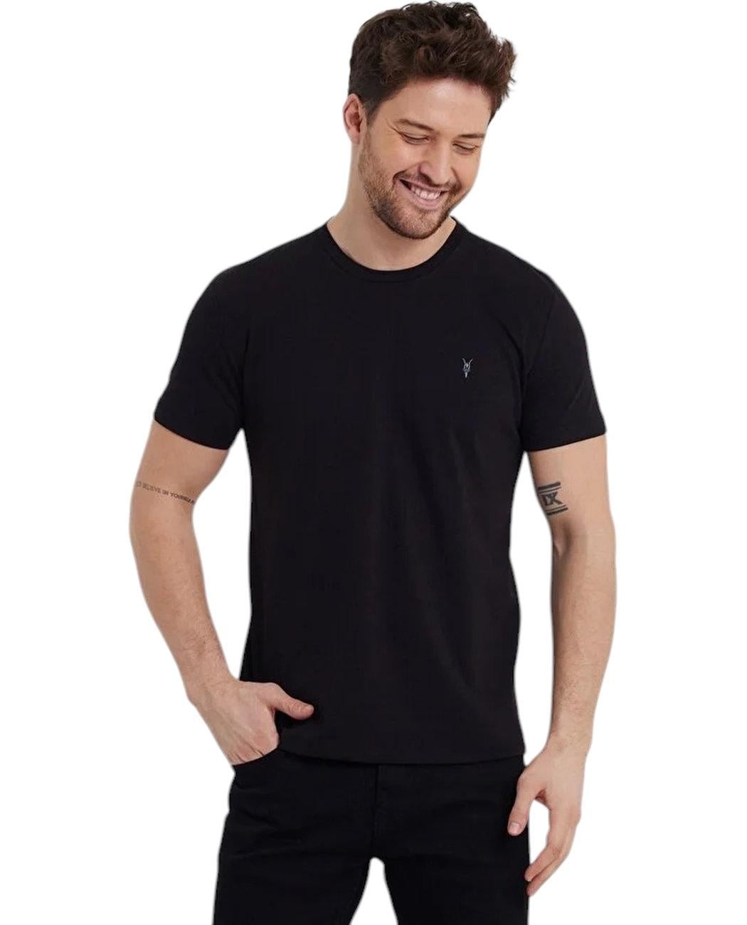 Футболка чоловіча базова Combined Blank Apparel TST0201.BLACK L Чорний (2228682272081)