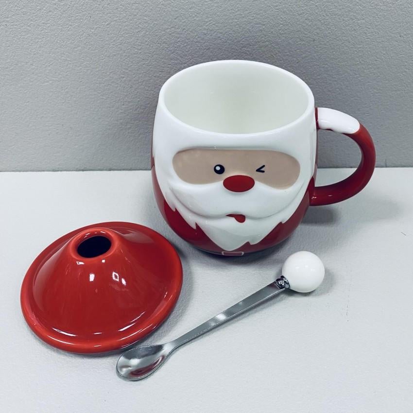 Чашка порцелянова Olens 8030-297D з кришкою та ложкою 420 мл (2407763806) - фото 2 Чашка порцелянова Olens 8030-297D з кришкою та ложкою 420 мл (2407763806) - фото 2