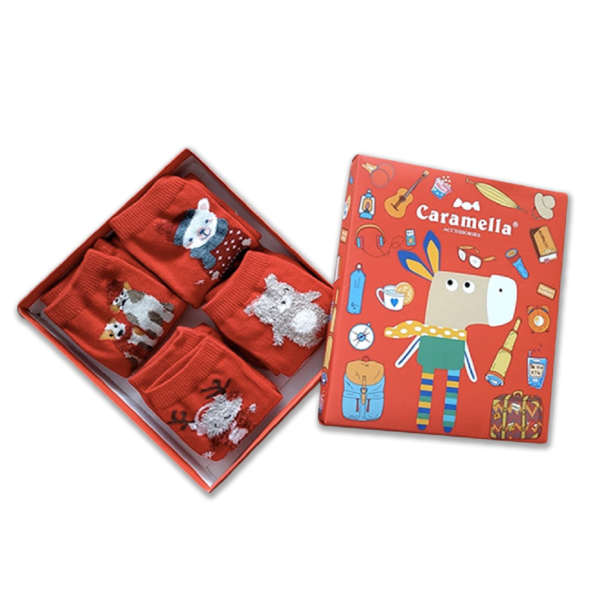 Набор детских носков Caramella Funny donkey for little 4 пары р. 16-18 см (CA-14-2)
