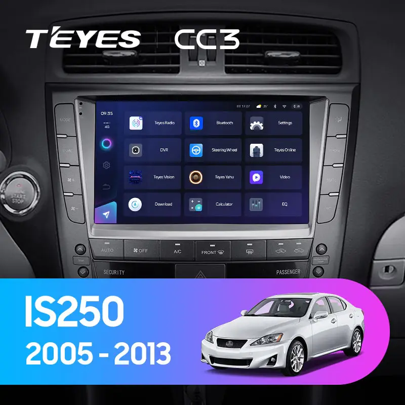 Автомагнитола штатная Teyes CC3 для Lexus IS250 XE20 2005-2013 Android 6/128 Гб с круговым обзором 360° (1801760042) - фото 3