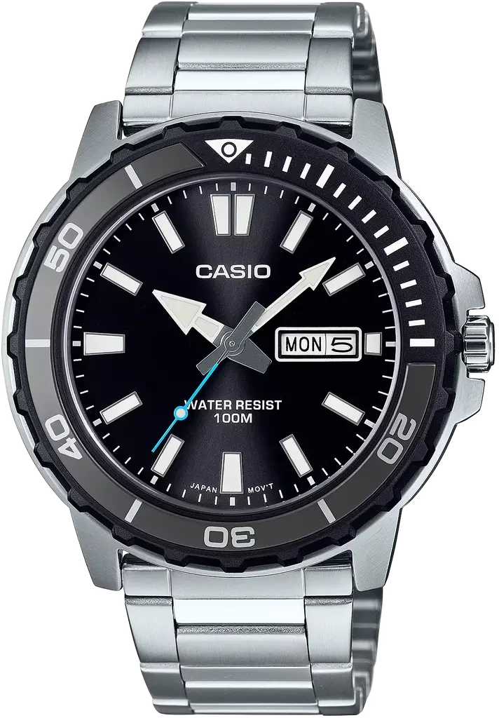 Наручные часы мужские Casio MTD-125D-1A3 Diver Collection со стальным корпусом/водозащитой 100 м Черный (2823774083)