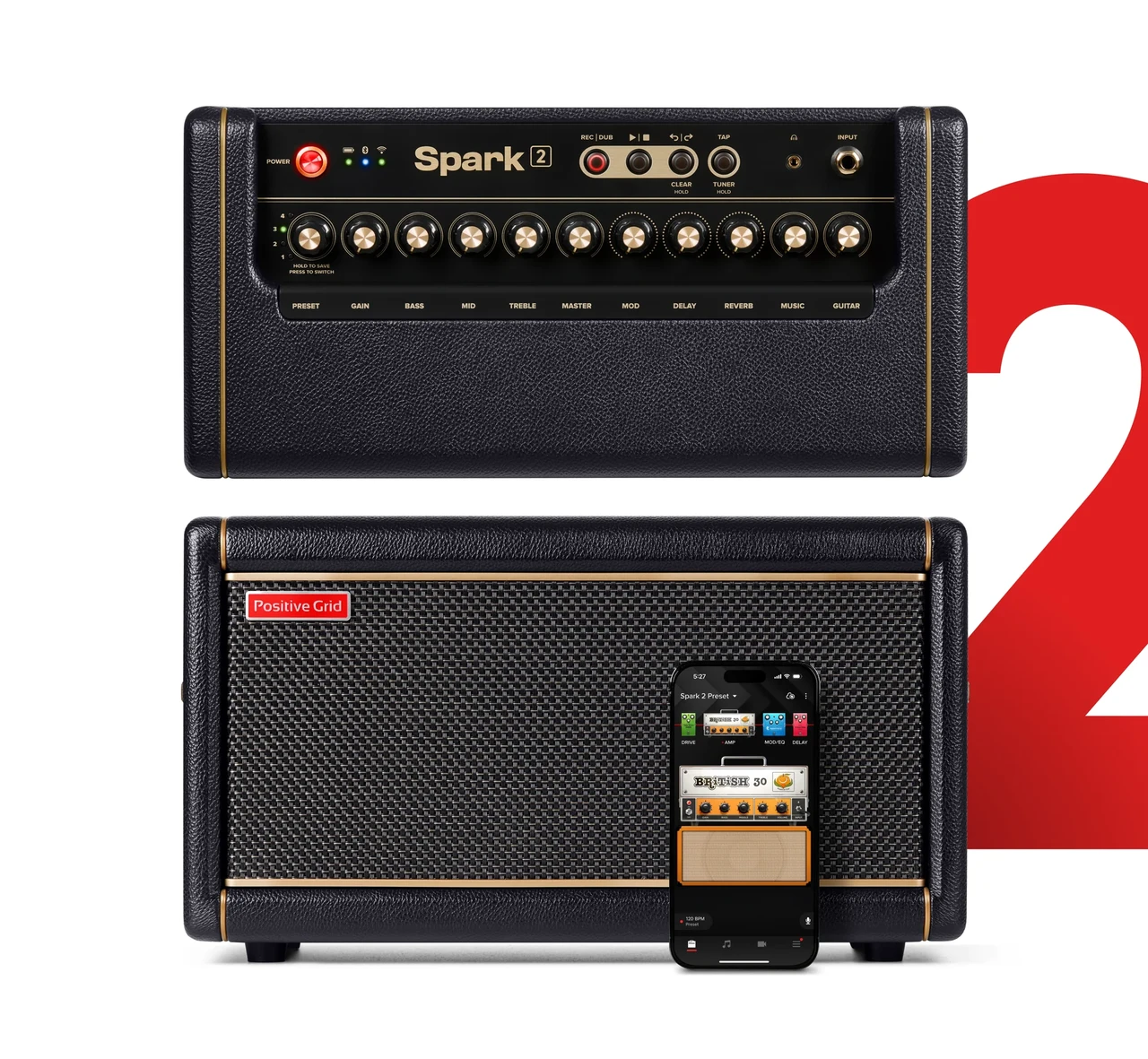 Комбопідсилювач Positive Grid Spark 2 - фото 2 Комбопідсилювач Positive Grid Spark 2 - фото 2