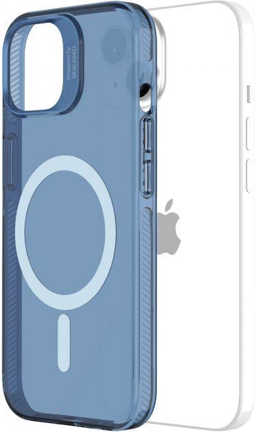 Чехол MagSafe Vokamo Smult для iPhone 15 с магнитом Blue - фото 2