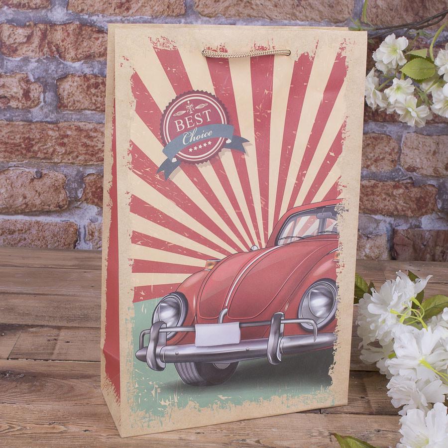 Пакет Машинка 23х36 см L Красный (197-3)