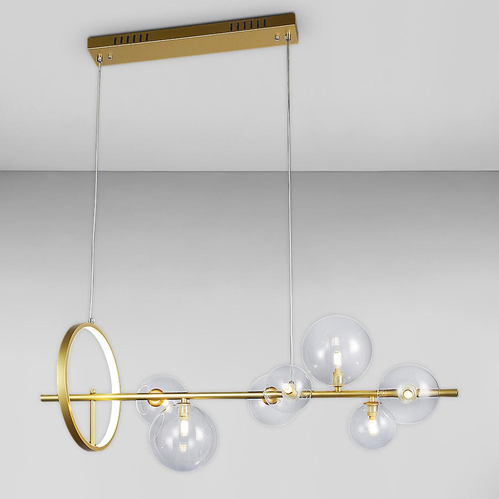 Люстра подвесная молекула Light House LS-17132-7 GD/CL Золотой/Прозрачный Люстра подвесная молекула Light House LS-17132-7 GD/CL Золотой/Прозрачный