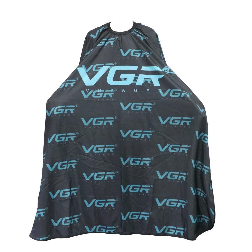 Накидка багаторазова VGR для перукаря та барбера Чорний/Синій (31153348) Накидка багаторазова VGR для перукаря та барбера Чорний/Синій (31153348)