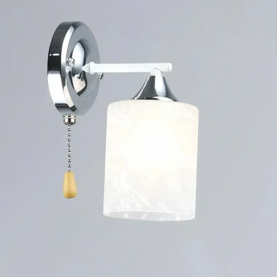 Бра настінне Valeso з мотузковим вимикачем Е27 IP20 B A4418/1W Білий/Хром (28687681)