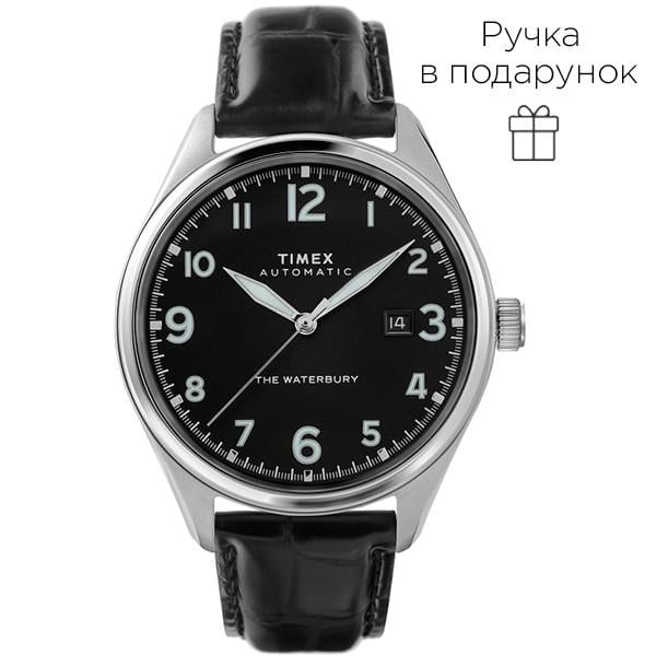 Наручний годинник чоловічий Timex Waterbury Automatic механічний Silver (Tx2t69600) Наручний годинник чоловічий Timex Waterbury Automatic механічний Silver (Tx2t69600)