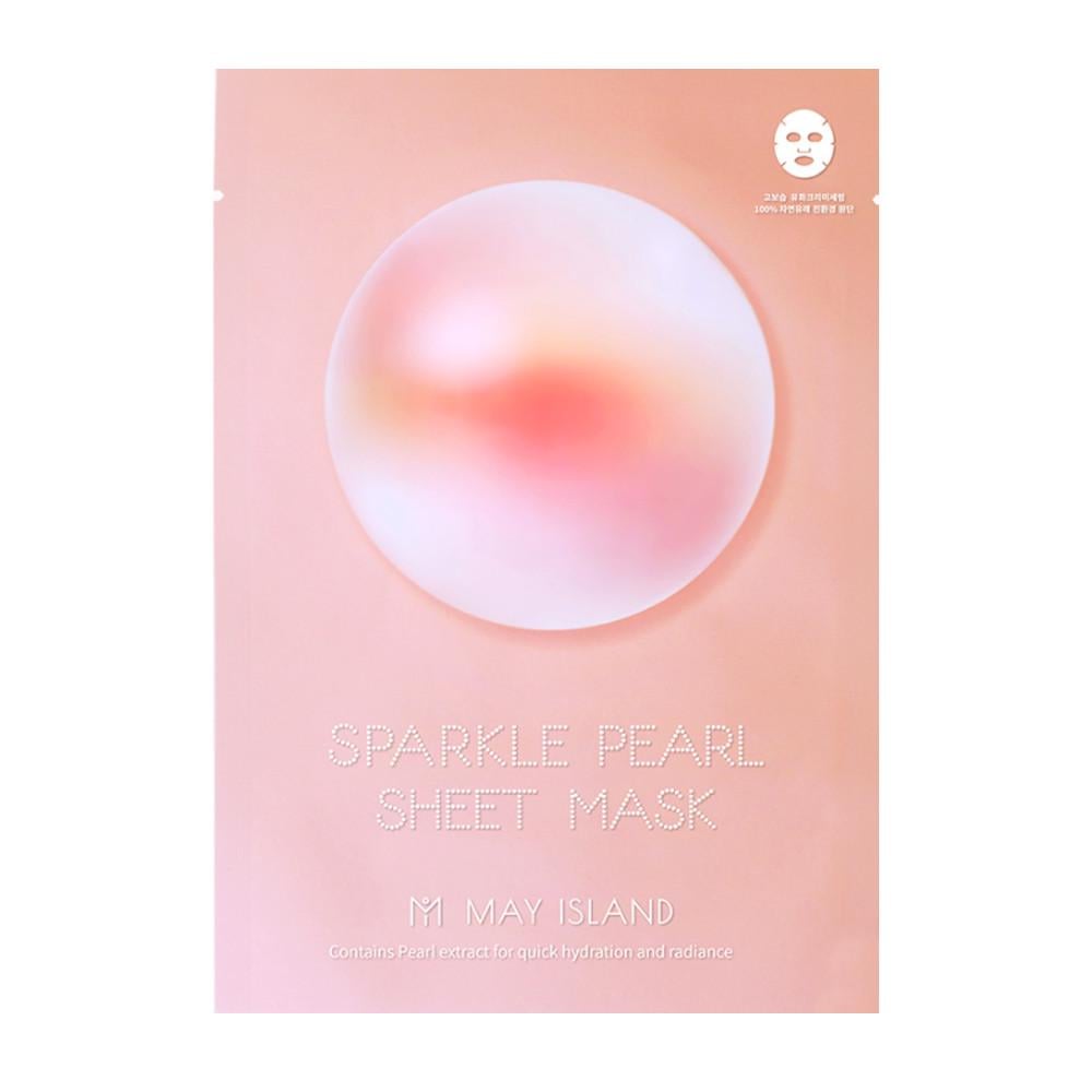 Набор масок для лица тканевых May Island Sparkle Pearl Sheet Mask увлажняющих с жемчугом 30 мл 5 шт. (1458849541)