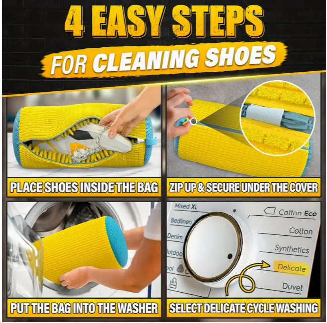 Чехол для стирки детской обуви в стиральной машине с защитными вставками в стиральной машине (1812) - фото 7